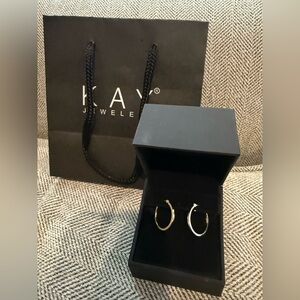 kay 14k gold hoop earrings 22mm